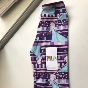 Disney Lularoe Tween Elsa Leggings